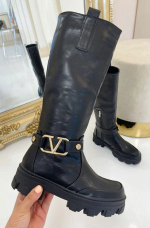 Valentina neve knee high boots